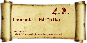 Laurentzi Mónika névjegykártya